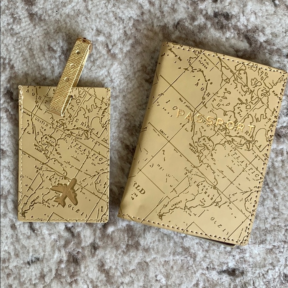 luggage tag & passport holder